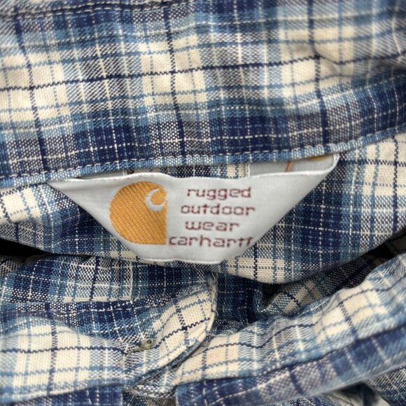 Carhartt Heavy Men's Shirt Size Large Cotton Button Down Thick Weight No… - Picture 5 of 5